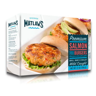 Frozen Salmon Burgers